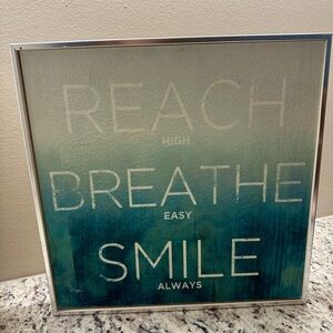 “Reach Breathe Smile” Canvas